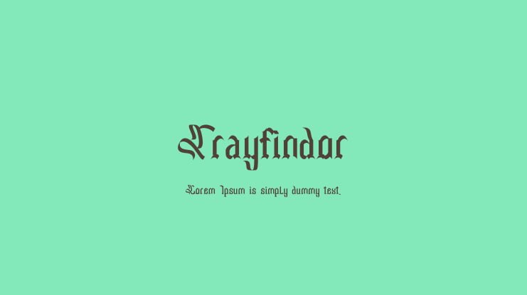 Trayfindor Font