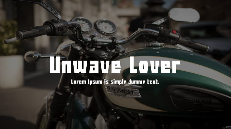 Unwave Lover Font