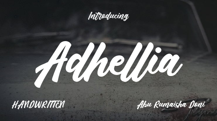 Adhellia Font