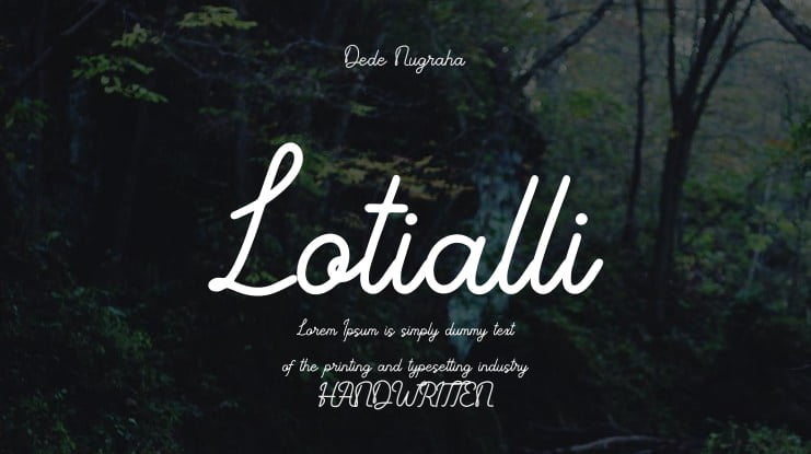 Lotialli Font