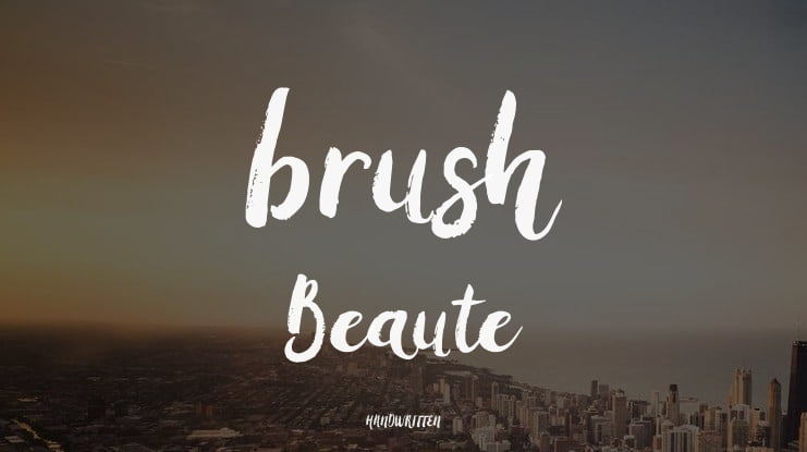 brush Beaute Font