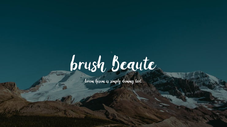 brush Beaute Font