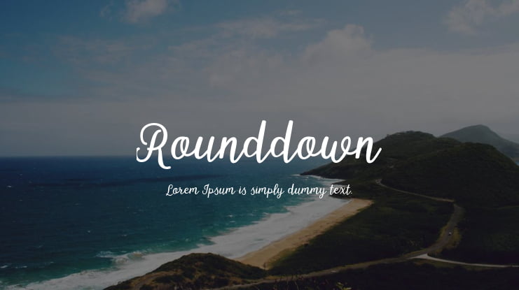 Rounddown Font