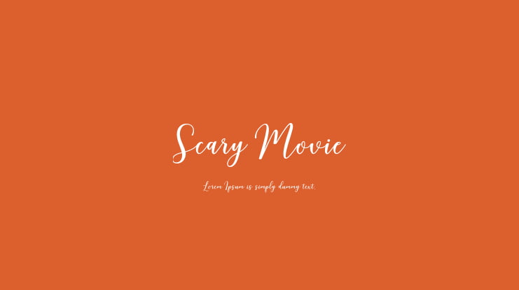 Scary Movie Font