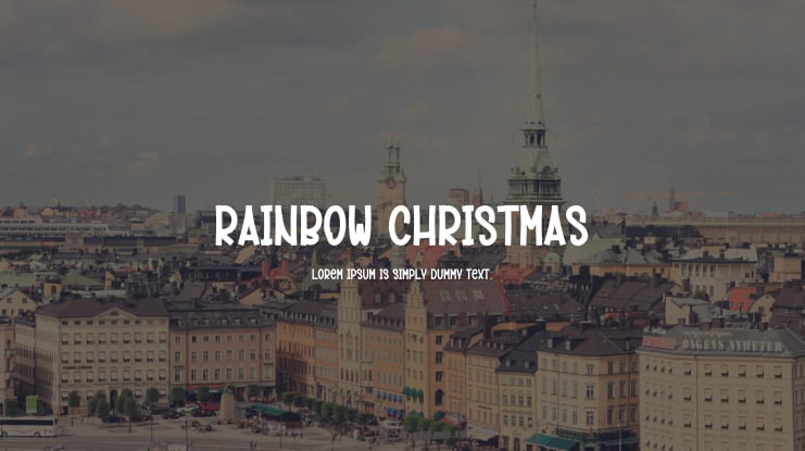 Rainbow Christmas Font