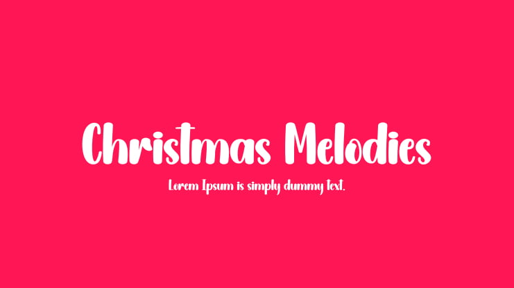 Christmas Melodies Font