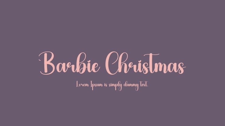 Barbie Christmas Font