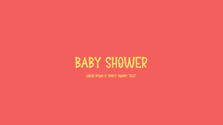 Baby Shower Font