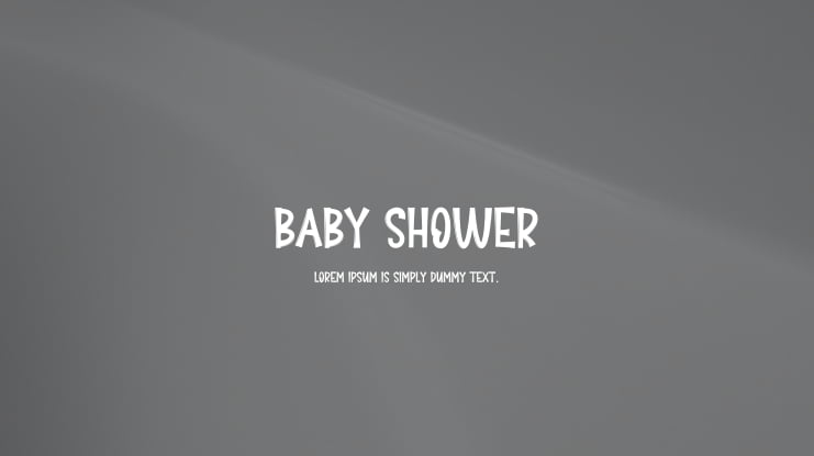 Baby Shower Font