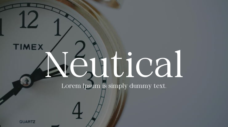 Neutical Font