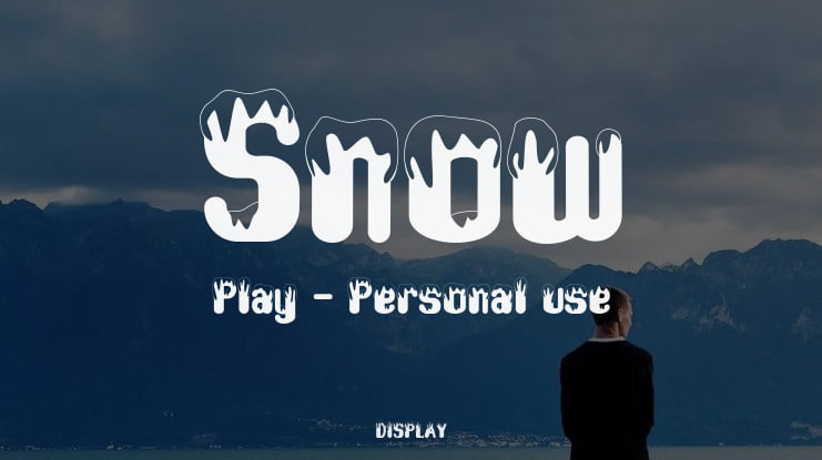 Snow Play - Personal use Font