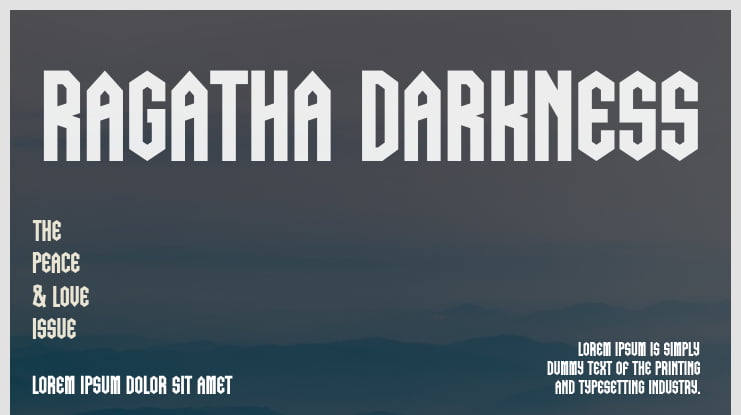 Ragatha Darkness Font