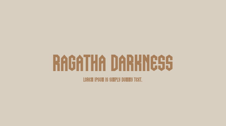 Ragatha Darkness Font