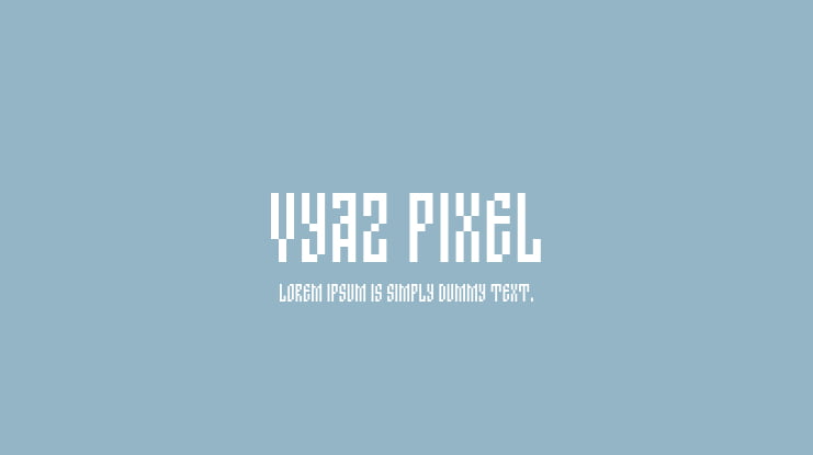 Vyaz Pixel Font