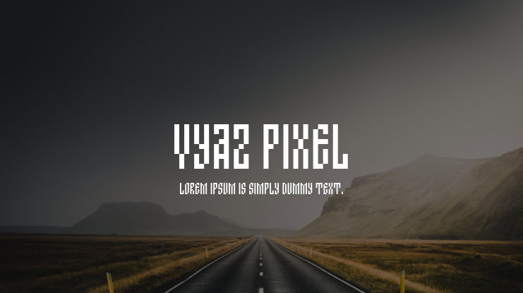 Vyaz Pixel Font