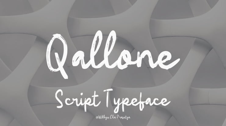 Qallone Script Font