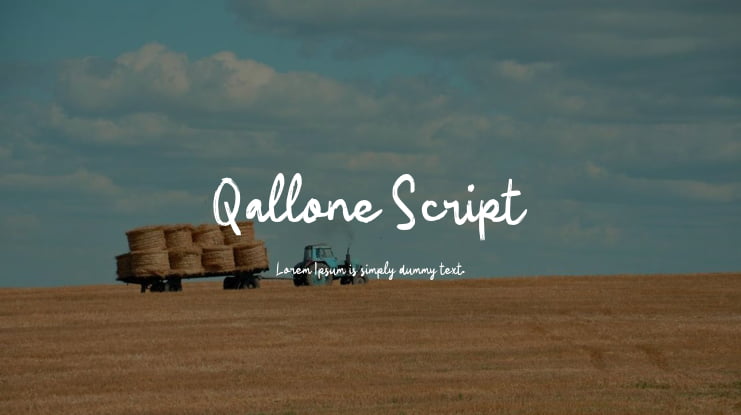 Qallone Script Font