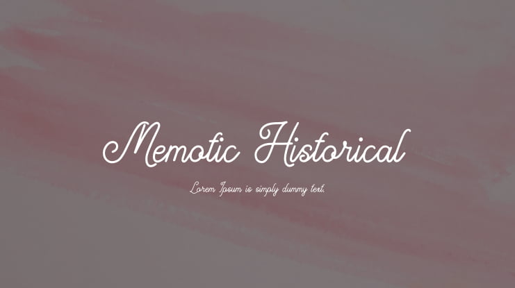 Memotic Historical Font