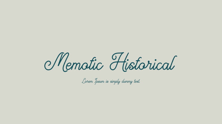 Memotic Historical Font