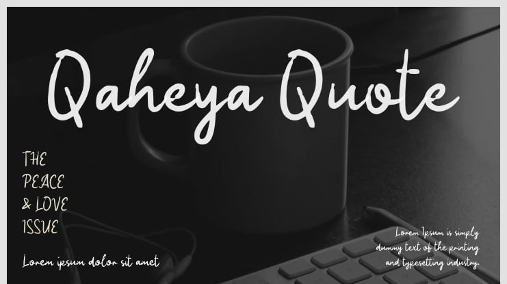 Qaheya Quote Font