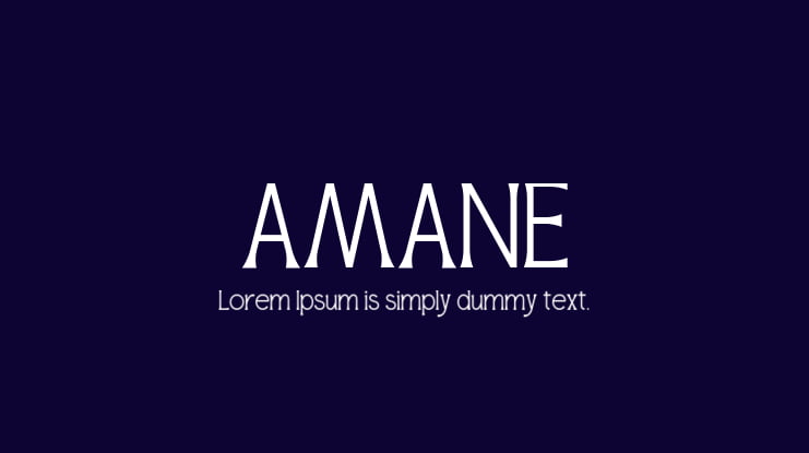 AMANE Font