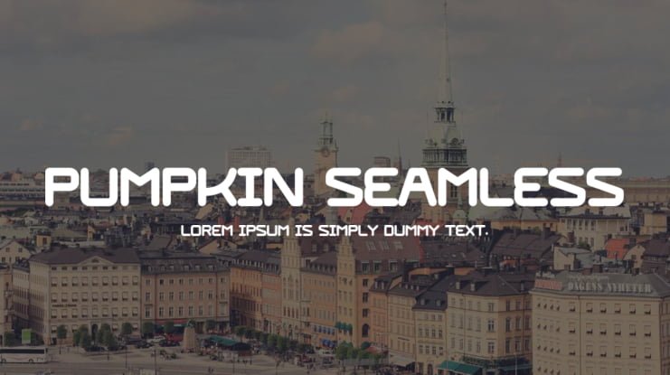 Pumpkin Seamless Font