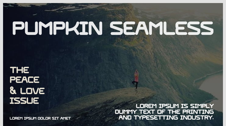 Pumpkin Seamless Font