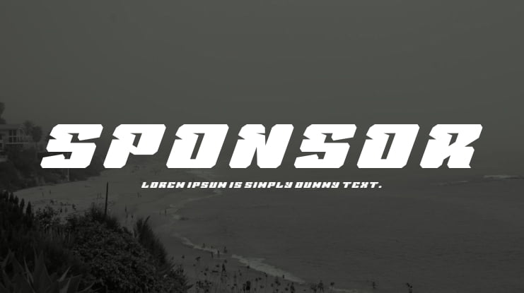 Sponsor Font