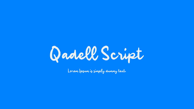 Qadell Script Font