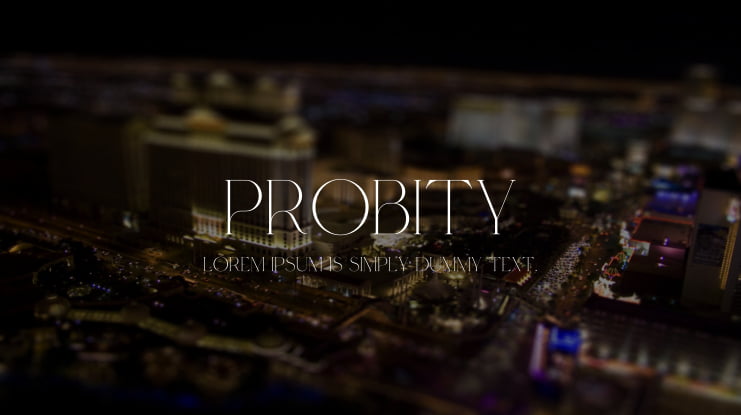 Probity Font