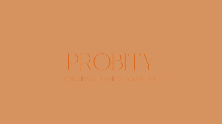 Probity Font