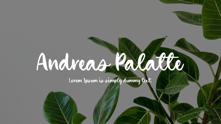 Andreas Palatte Font