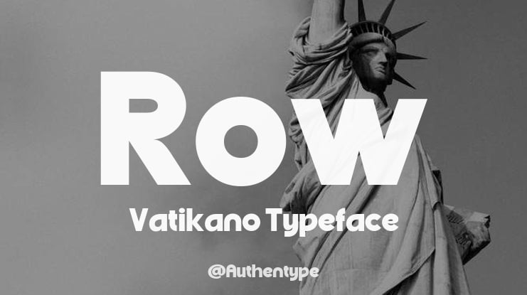 Row Vatikano Font