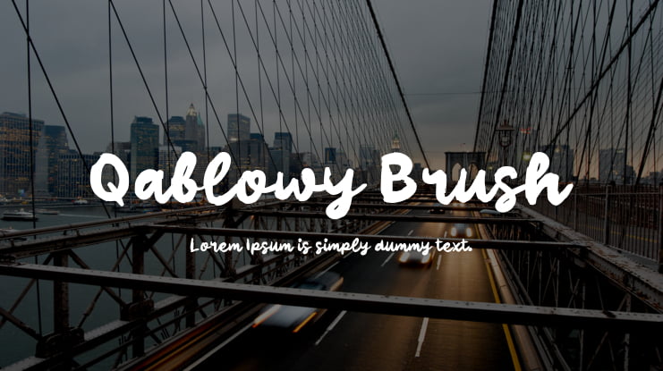 Qablowy Brush Font