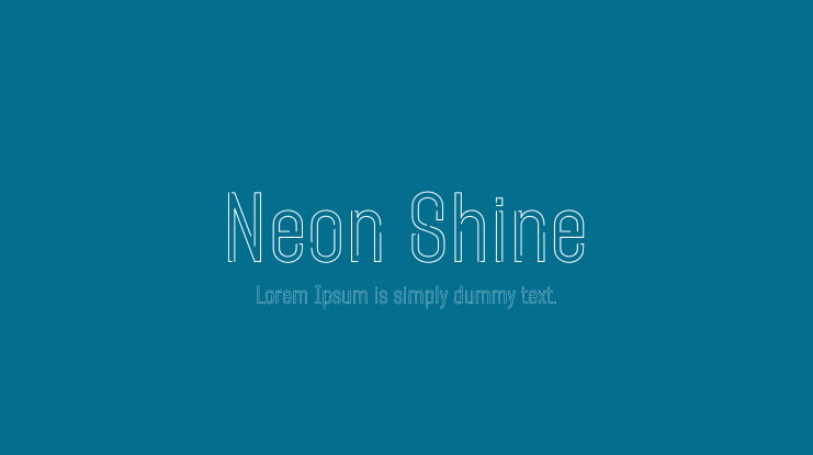 Neon Shine Font Family