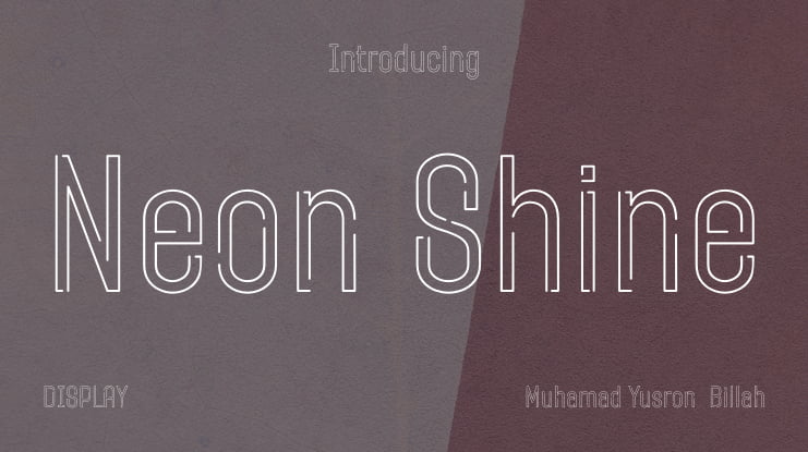 Neon Shine Font Family