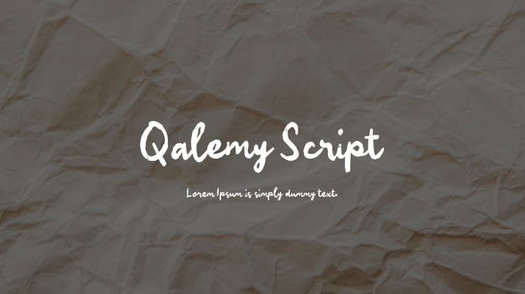 Qalemy Script Font