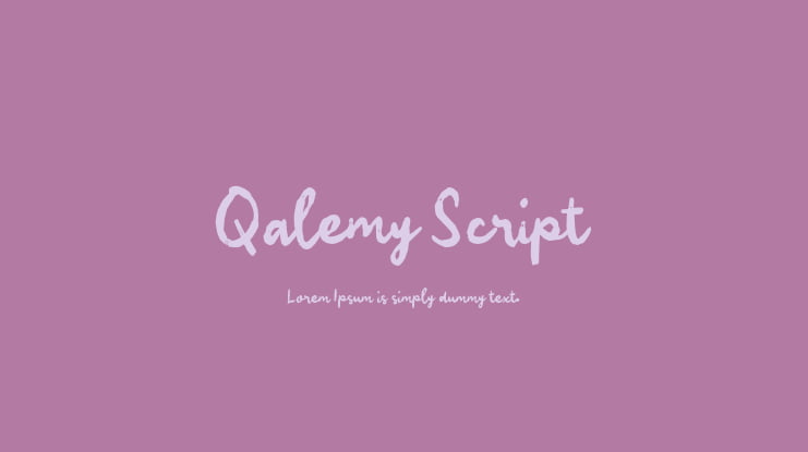 Qalemy Script Font