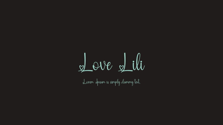 Love Lili Font