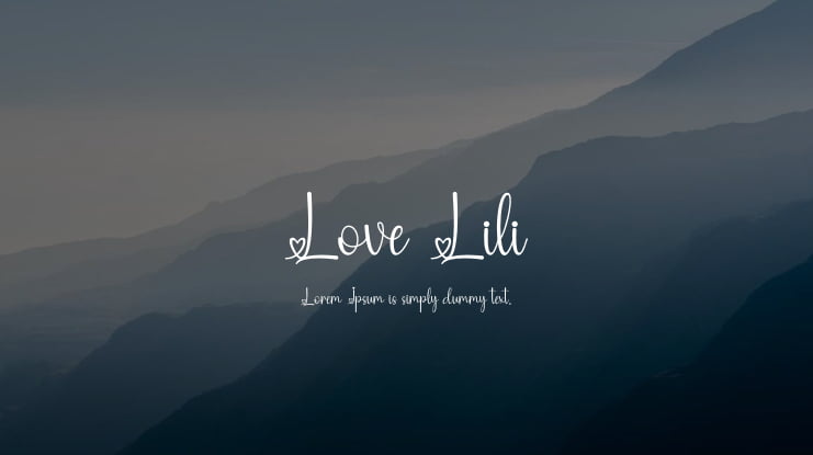 Love Lili Font