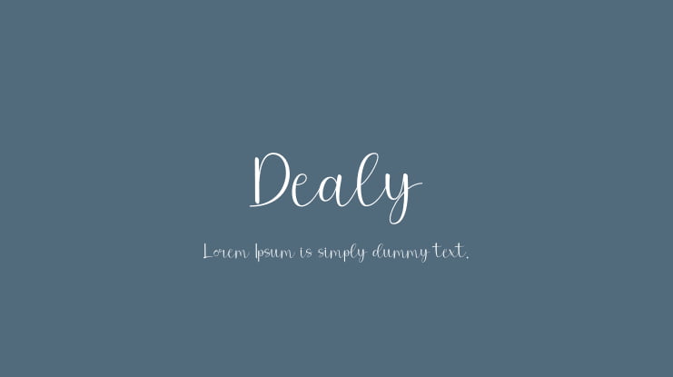 Dealy Font