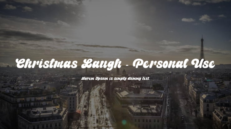 Christmas Laugh - Personal Use Font