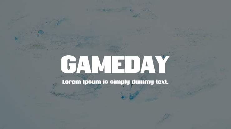 GAMEDAY Font