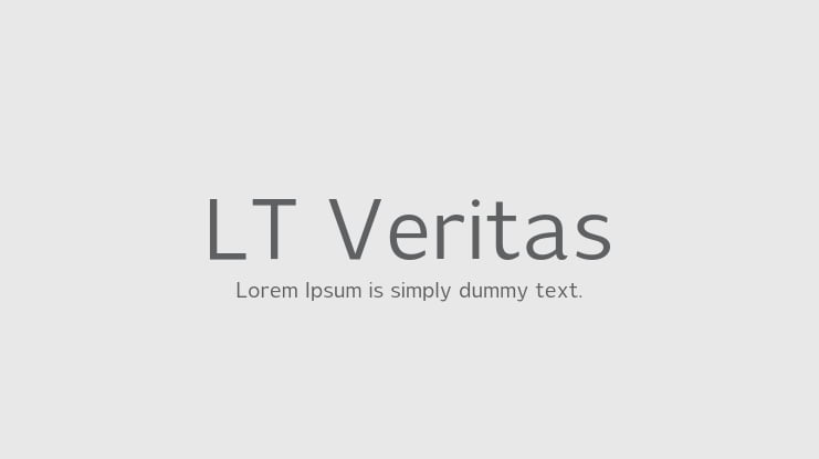 LT Veritas Font Family