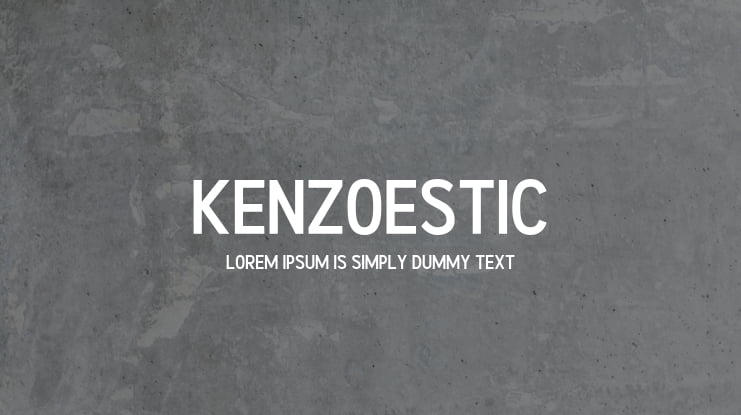 Kenzoestic Font Family