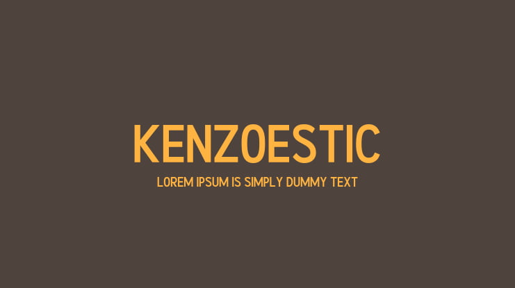 Kenzoestic Font Family