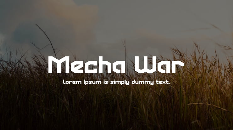 Mecha War Font