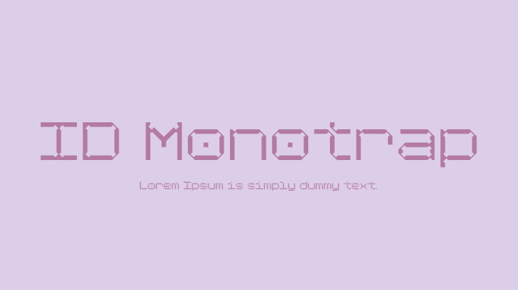 ID Monotrap Font