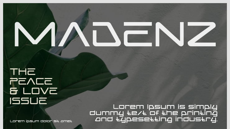 MADENZ Font