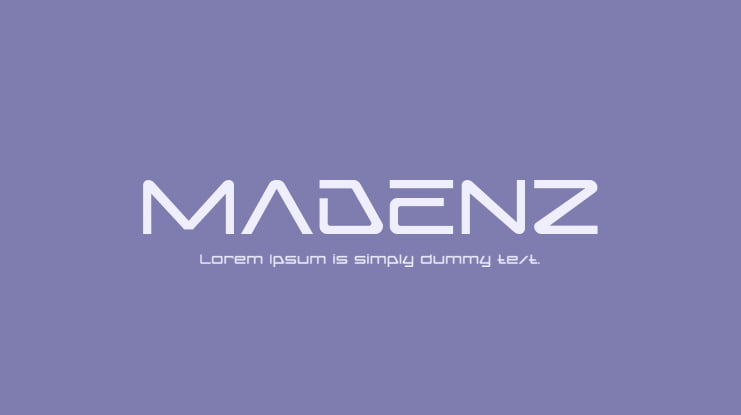 MADENZ Font